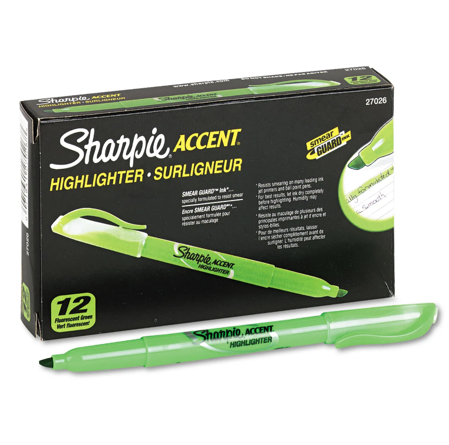 Sharpie Highlighter - Green 1x